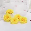 200st 8cm 21Colors Silk Rose Artificial Flower Heads DIY Flower for DIY Wedding Wall Arch Bouquet Bakgrund Decoration Festival 5131676