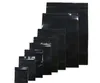 黒い色の自己シールのビニール袋のポリ袋のジッパーバッグ黒い収納パッキングバッグ10x15cm 20x30cm