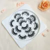 7 Pairs in Flower Tray 5D Faux Mink Lashes 100% Handmade Natural Long False Eyelashes