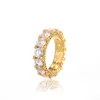 HENS HIP HOP ICTE OUT STONES RING SIERAME Mode 18K GOUD GOLDE SIMULATIE DIAMAND RINGEN