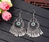 Vintage Ethnic Tassel Hanging Dangle Drop Earrings for Women Female Anniversary Party Wedding Jewelry Ornaments Accessories GB902