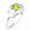 LuckyShine Nyaste kvinnor039s Mix Color Bridal Gift Crystal Rings 925 Silverfärgad Zircon Elegant Flower Shape Wedding Rings JE6541933