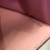 Cartera de lujo para mujer, carteras largas, flor de cuero, tarjetero de moda estándar, monedero para mujer, bolsa de dinero, bolsa con cremallera para mujer, billetera de bolsillo, tarjeta de visita, embrague 60742