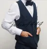 Dört Cepler Ülke Çiftlik Düğün Yün Balıksırtı Tüvit Yelekler Damat Yelek Slim Fit Erkek Suit Yelek Balo Düğün Yelek Artı