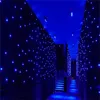 Decorazione di sfondo per feste di alta qualità BluBianco LED Panno stella Cielo stellato Tenda DMX512 Controllo per palco Pub DJ Evento di nozze mostrato