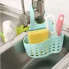 Banyo Aksesuar Seti 1 PC Lavabo Asabilir Depolama Sepeti Tahliye Çanta Raf Raf Raf Sünger Sabun Fırçası Tutucu Ayarlanabilir Mutfak Banyo Aracı