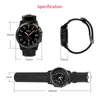 H1 GPS Smart Watch BT 4.0 Wifi Smart Wristwatch IP68 Vattentät 1,39 "OLED MTK6572 3G LTE Användbara enheter Armband för iPhone Android IOS