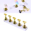 1set Magnetic Nail Holder Practice Display Stand Acrylic Crystal Showing Shelf Nails Arts Tool Nail art display stand props