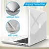 Coque rigide en plastique transparent transparent cristal compatible MacBook Pro 16 pouces Coque 2019 A2141 avec barre tactile Touch ID