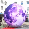 Ballon de lune gonflable multicolore personnalisé éclairage adapté aux besoins du client sphère de planète soufflée par Air pour la décoration de concert et de fête