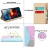 Contrast Color Leather Wallet Cases For Iphone 15 Plus 14 Pro MAX IPhone15 Samsung S23 FE A24 A25 Credit ID Card Slot Holder Cover Fashion Hybrid Hit Book Business Pouch