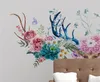 Beställnings- foto tapet 3d stereoskopisk växt lämnar sovrum soffa bakgrunds väggmålningar tapeter