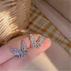 Giappone e Corea del Sud Nuovi orecchini più venduti con orecchini a farfalla di diamanti Commercio all'ingrosso di accessori europei e americani