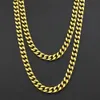 Men Hiphop 9mm Cuban Necklace 316L Stainless Steel FourFace Grinding Chain cuban link chain2870323