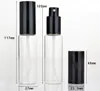 Hoge kwaliteit 30 ml glazen parfumflessen duidelijke glazen spray flessen 30 ml lege geur verpakking fles met zwart zilver goud cap lx1375