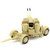 Alloy Car Model Toy, Military Rocket Truck, Antiaircraft Gun, Cannon, High Simulation, for Kid' Birthday' Party Gift, Collecting, Decoration