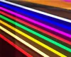 T8 LED Color Tubes Light 4ft 8ft 28 W 72W Zintegrowany V Kształt Czerwony Niebieski Żółty Różowy Pomarańczowy Kolor Lampki Rury