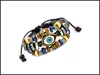Wielowarstwowe Korality Bracelety ręcznie wykonane Turków Braceletów Zła Oko Braceletami Plecione Regulowana skórzana moda
