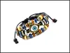 Multilayer Bead Charm Bracelets Hand Made Turkish Evil Eye Braided Adjustable Leather Fashion Vintage Men Jewelry for Women Girls