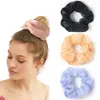 فرق فتاة سيدة الشعر Scrunchy حلقة الشعر مطاطا اورجانزا دوت منقوشة شبكة كبيرة الأمعاء الرياضة الرقص scrunchie لشبكة الشيفون الشعر الحبال M1469