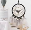 Indian Feather Home Design Handmade Dream Catcher With Rattan Bead Feathers Wall Car Hanging Decoration Ornament GA718