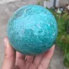 7cm à grande taille Natural Amazonite Ball Quartz Crystal Gemstone Power Sphere Orb Amazon Stone Reiki Healing for Home Decoration9299899