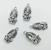 50st / Lot Ganesha Elephant Gud Charms Pendants Retro Smycken Tillbehör DIY Antik Silver Hänge För Armband Örhängen Keychain 26 * 14mm