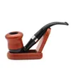 New Creative Personality Hand-filtered Wood Pipe Retro Fashion Men's Bend Wood Pipe