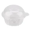 Boîtes à cupcakes en plastique transparent, 50 pièces, support, étui à muffins, tasse, outils de décoration de gâteaux de fête, emballage cadeau Manga Pastelera