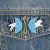 Broches broches pour femmes mignon petit drôle Animal loup émail femme Demin chemise décor mode bijoux broche broche métal Kawaii Badge