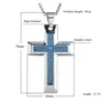 Wholesale-Men's Classic Titanium Steel Mens Chains Vintage Latin Christian Cross Pendants Necklaces Prayer Pendant Religious Ornaments