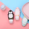 100PCS 90ml Penguin Silicone Refillable Bottle creams Makeup Product Travel Tubes Lotion Points Shampoo bath Container