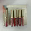 2018 lip makeup 6 colors lipgloss stay all day sparkle all night liquid lipstick and glitter lip top coat 6pcs/set2183733