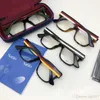 Design G0342 Fashional Unisex Big-Rim Glasses Color-Stripe Frame 53-17-135 Högkvalitativ Pure-Plank Fullset Case OEM Factory Outlet