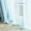 Transparent White Tulle Curtains For Living Room Bedroom Kitchen Short Small Voile Sheer Curtains Modern Window Treatments Drape