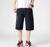 Été hommes Shorts jean Hip Hop Denim Boardshorts mode américaine pantalon ample Baggy coton hommes pantalon bas grande taille 46