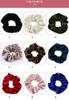 50 färger flicka sammet hår scrunchy ring elastiska hårband stor tarm hästsvans scrunchies hår loop mjuka hårband huvudbonader