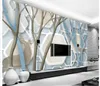 Photo 3D papier peint personnalisé 3d peintures murales papier peint Grand 3D stéréoscopique arbre modèle salon TV fond mur papel de parede