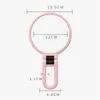 15 Times Magnifying Mirrors Double Side Makeup Mirror Table Desktop Makeup 10X 15X 360 Folding Adjustable for travel Pink