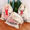 65 * 47cm Presente de Natal Sacos Grande Grande Cervos Orgânicos ELK Saco De Armazenamento Xmas Saco Drawstring Saco Renas Santa Claus Sack Crianças Doces Sacos LJJA3136