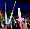 Rainbow Laser Sword Extendable Light Up Toys Flashing Wands Led Sticks Party dc294