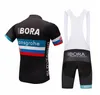 2019 Maglia da ciclismo Bora Maillot Ciclismo Manica corta e pantaloncini con bretelle da ciclismo Kit da ciclismo Cinturino bicicletas O19121720266F