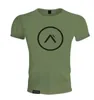 Running Jerseys Fitness Top Sport T Shirt Men Cotton Bodybuilding Crossfit Tshirt Workout Mens Gym Quick Dry T-Shirt