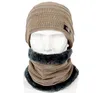 Hot Selling 2pcs Ski Cap And Scarf Cold Warm Leather Winter Hat For Women Men Knitted Hat Bonnet Warm Cap Skullies Beanies