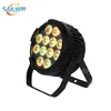 Events lighting projector 12x15w RGBWA 5in1 led uplight par dmx led stage slim flat powercon par light