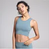 Trackless Beauty Back Sports Underkläder Kvinnors Shock-Proof Running Yoga Fitness Vest Pure-Color Steel Ring Women's Bra