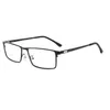Vente en gros - Montures de lunettes optiques en métal pour hommes pour la myopie Hiperopia, monture de lunettes de prescription à charnière à ressort