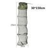 5 small mesh nets durable anticorrosion layer fishing net cage utility tool foldable fishing net portable piling1178898