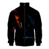 3D Legion Collar Zipper Man's Jacket Hoodie Off Multiple Colors And White Harajuku Winter Male Windbreakers Plus Size 4X