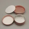 1Oz30ml 30g Bouteilles d'emballage en aluminium Pots en étain Échantillon cosmétique Boîtes en métal Conteneur vide en vrac Pot rond Bouchon à vis Couvercle Petite once 3763383